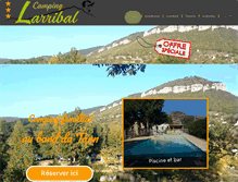 Tablet Screenshot of campinglarribal.com
